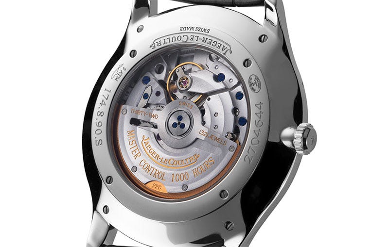 The in-house calibre 896 provides power to the watch