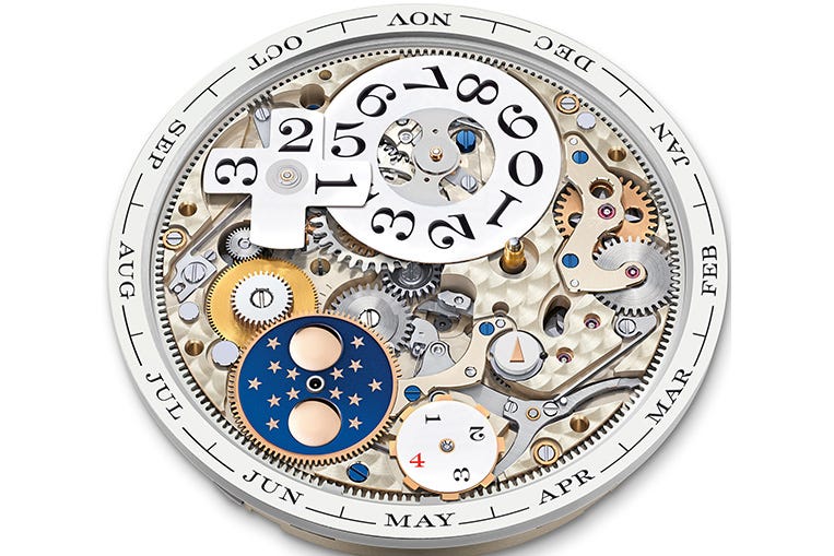 Perpetual calendar watch